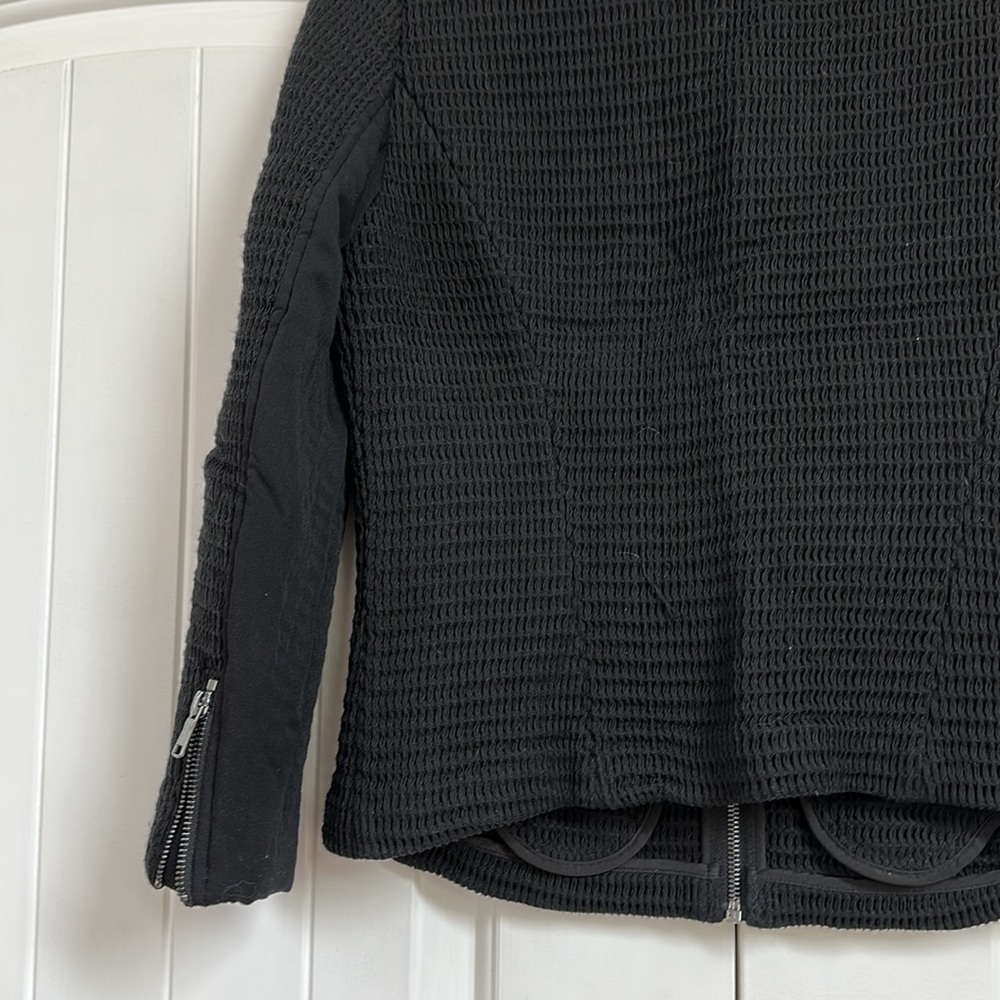 SOLD ⬇️ Joie Black Zip Up Moto Blazer Jacket - Picture 16 of 17